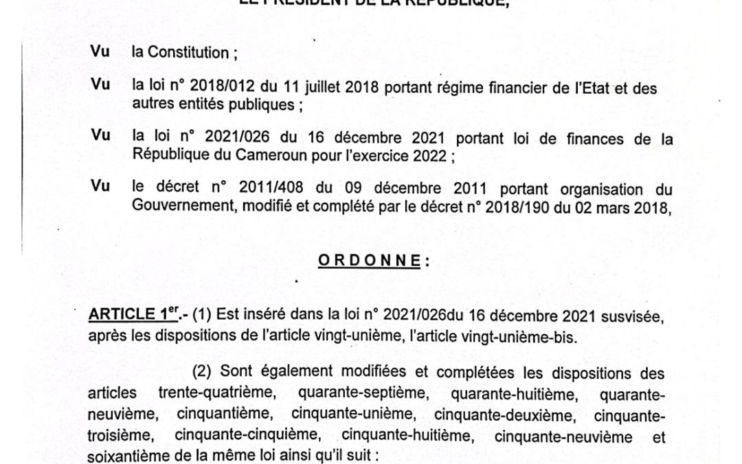 Nomination de responsables au Ministère des Finances dans les agences comptables