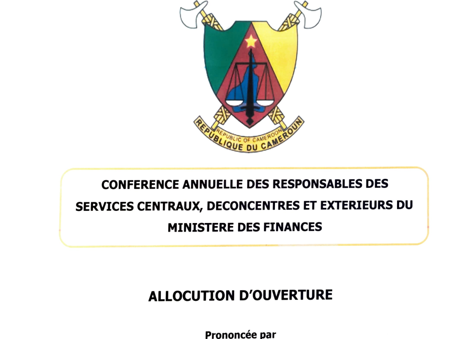 CONFÉRENCE ANNUELLE DES SERVICES CENTRAUX, DÉCONCENTRÉS ET EXTÉRIEURS DU MINISTÈRE DES FINANCES 2023