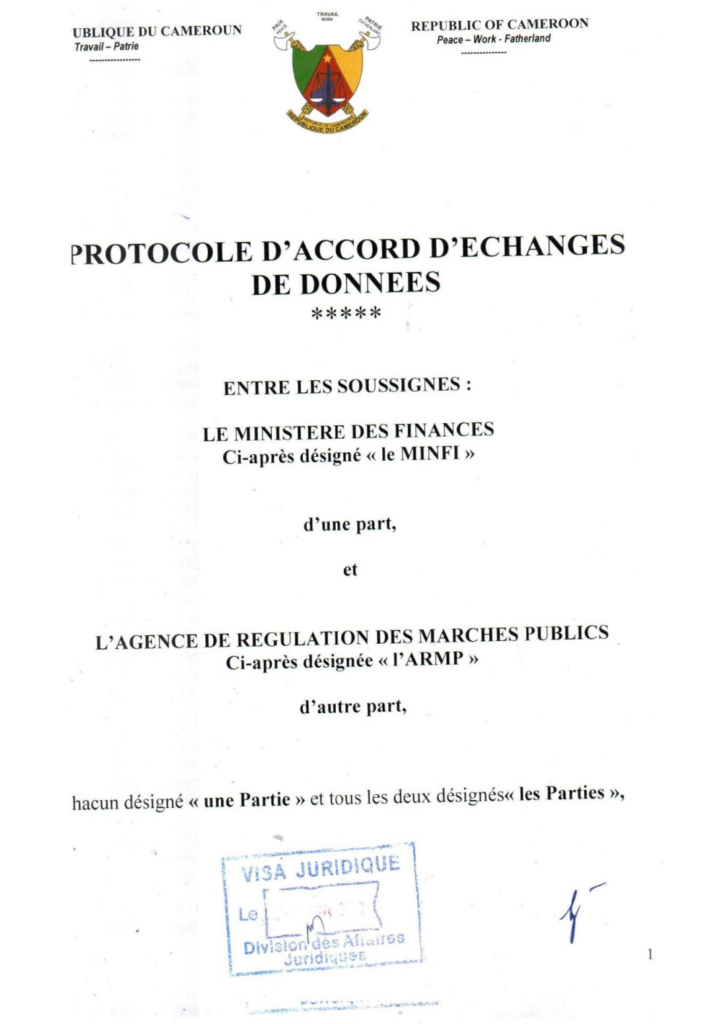 protocole-d’accord-d’echange-de-donnees-entre-le-minfi-et-l’armp