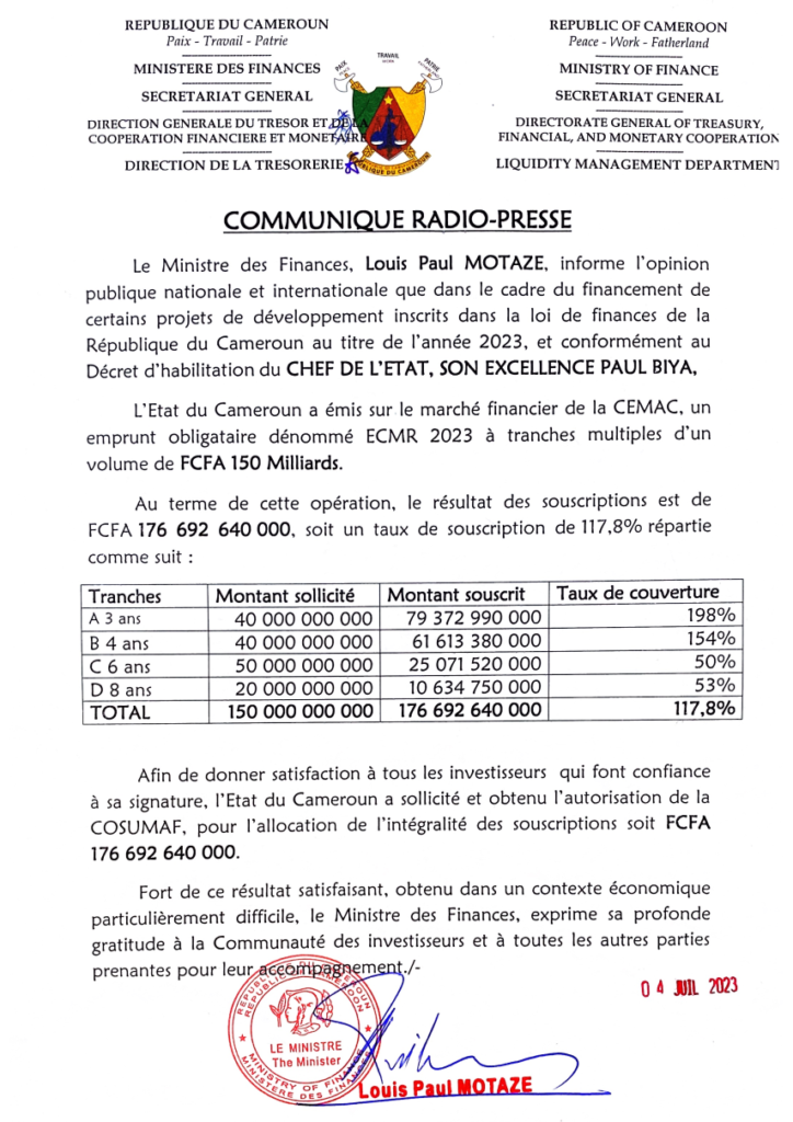 communique-de-presse-relatif-a-l’emprunt-obligataire-ecmr-2023