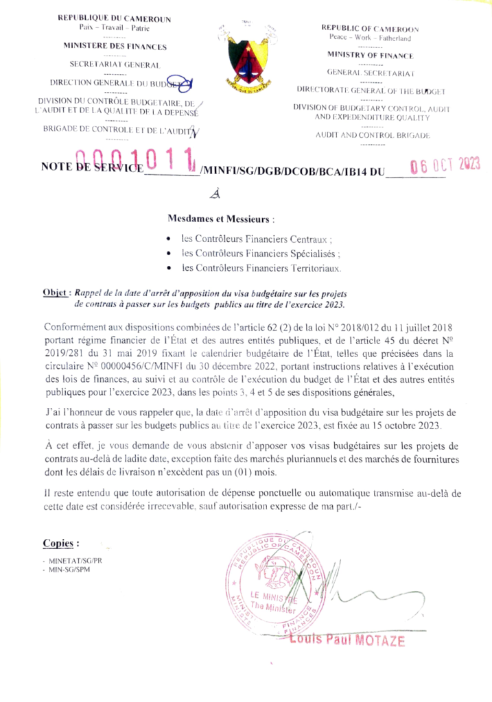 note-de-service-arret-d’apposition-du-visa-budgetaire-2023