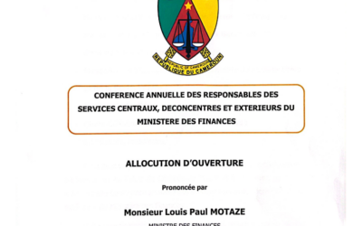 CONFERENCE ANNUELLE 2024 – ALLOCUTION D’OUVERTURE DU MINISTRE DES FINANCES