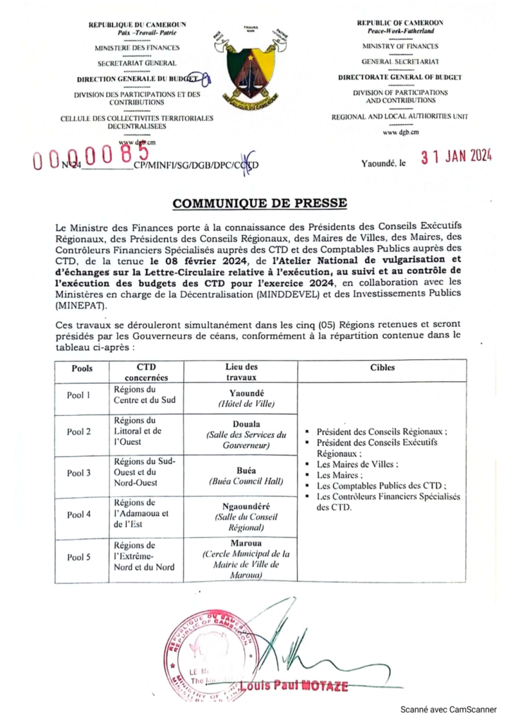 communique-de-presse-relatif-a-l’atelier-national-de-vulgarisation-et-d’echanges-sur-la-lettre-circulaire-aux-budgets-des-ctd-exercice-2024