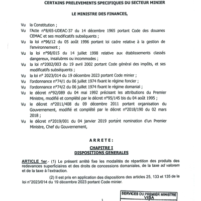 TABLEAU DE BORD DES FINANCES PUBLIQUES MOIS DE DÉCEMBRE 2024